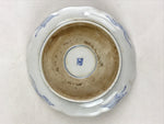 Antique Japanese Koimari Bowl Blue Sometsuke Floral Pattern Shishi Lion PY335