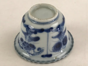 Antique Japanese Koimari Imari Bowl Kobachi Blue Sometsuke Floral Design PY382