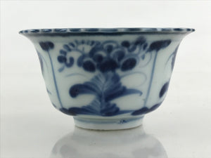 Antique Japanese Koimari Imari Bowl Kobachi Blue Sometsuke Floral Design PY383