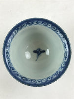 Antique Japanese Koimari Imari Bowl Kobachi Blue Sometsuke Floral Design PY386