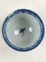 Antique Japanese Koimari Imari Bowl Kobachi Blue Sometsuke Flower Design PY392