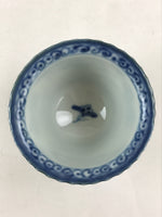 Antique Japanese Koimari Imari Bowl Kobachi Blue Sometsuke Flower Design PY393