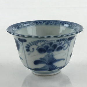 Antique Japanese Koimari Imari Bowl Kobachi Blue Sometsuke Flower Design PY395