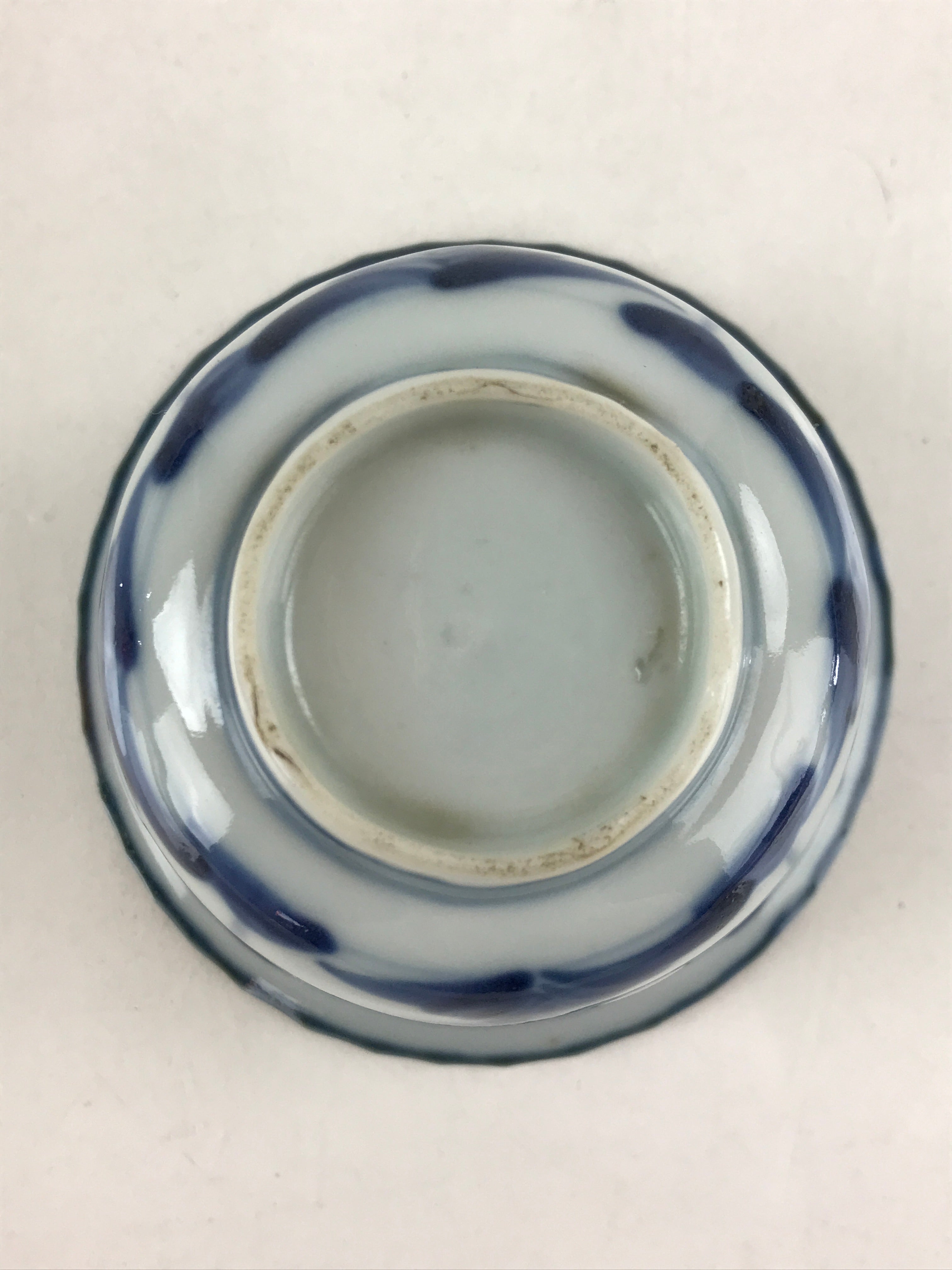 Antique Japanese Koimari Imari Bowl Kobachi Blue Sometsuke Flower Design PY397