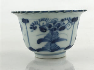 Antique Japanese Koimari Imari Bowl Kobachi Blue Sometsuke Flower Design PY398