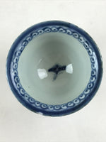 Antique Japanese Koimari Imari Bowl Kobachi Blue Sometsuke Flower Design PY401