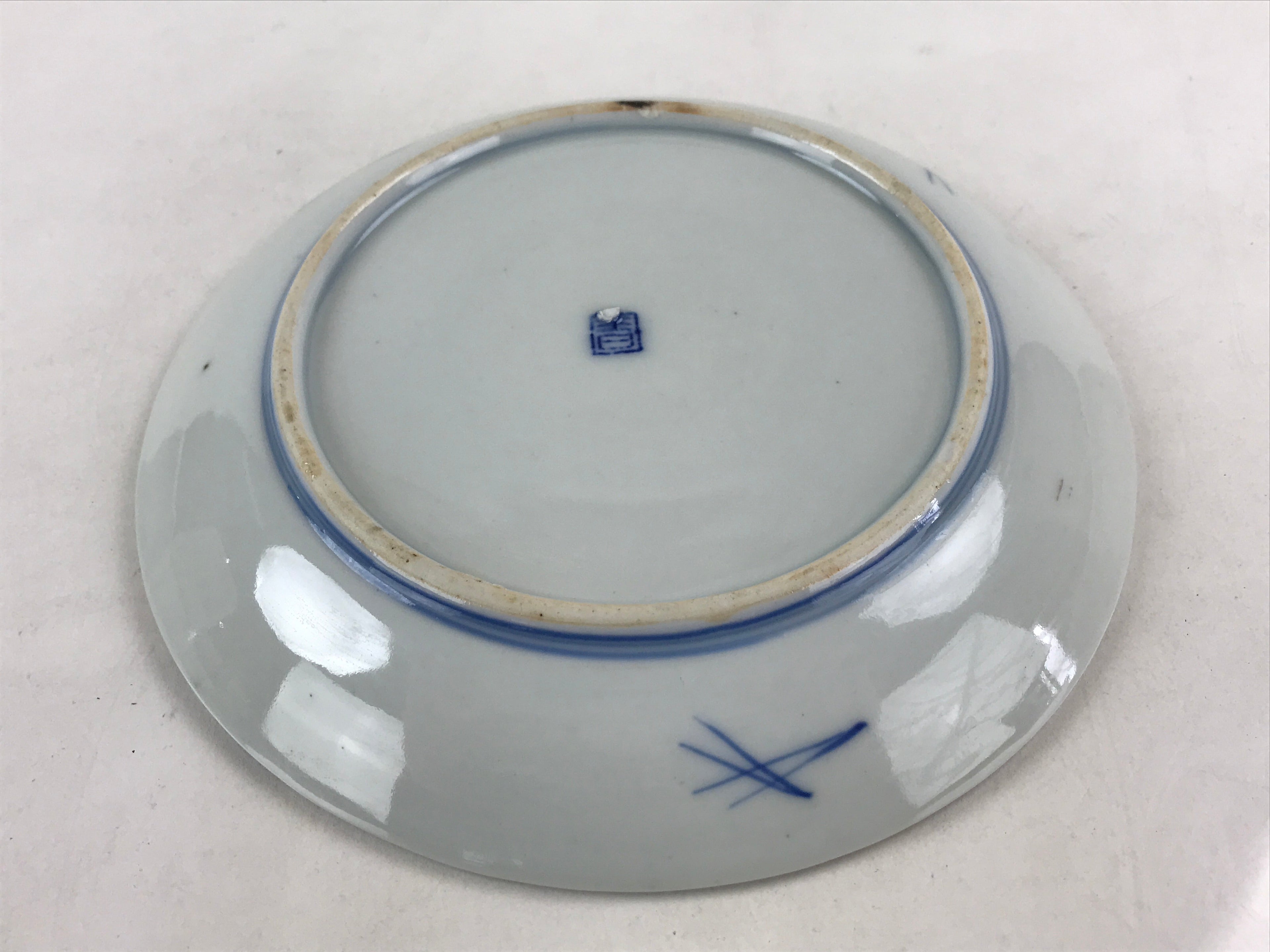 Antique Japanese Koimari Imari Plate Plum Blossom Nightingale Kozara Gold PY352