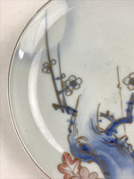 Antique Japanese Koimari Imari Plate Plum Blossom Nightingale Kozara Gold PY353