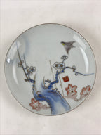 Antique Japanese Koimari Imari Plate Plum Blossom Nightingale Kozara Gold PY353