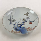Antique Japanese Koimari Imari Plate Plum Blossom Nightingale Kozara Gold PY355