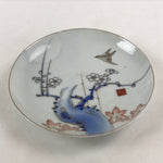 Antique Japanese Koimari Imari Plate Plum Blossom Nightingale Kozara Gold PY355