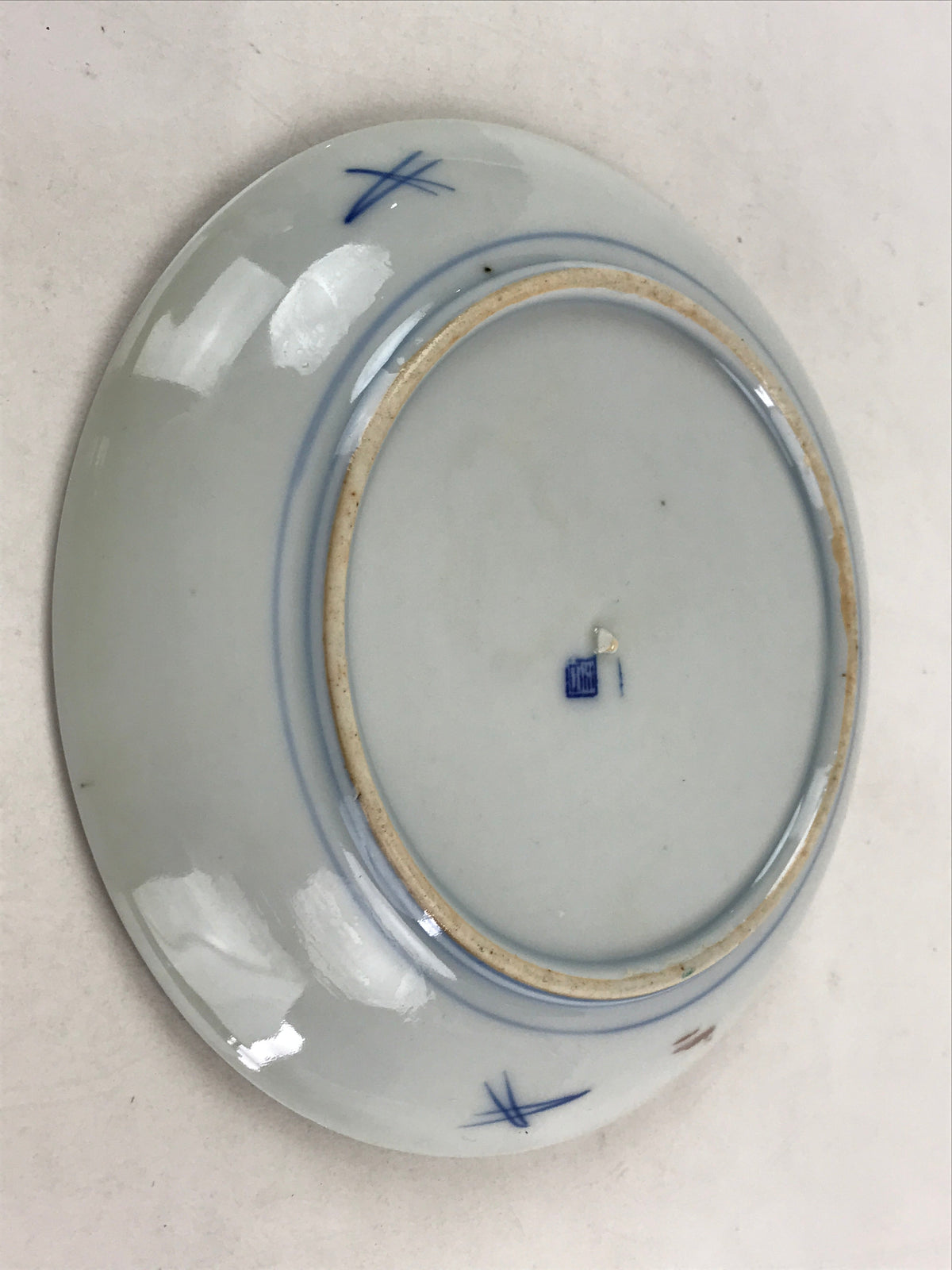 Antique Japanese Koimari Imari Plate Plum Blossom Nightingale Kozara Gold PY355