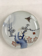 Antique Japanese Koimari Imari Plate Plum Blossom Nightingale Kozara Gold PY356
