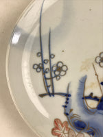 Antique Japanese Koimari Imari Plate Plum Blossom Nightingale Kozara Gold PY356