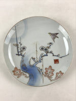 Antique Japanese Koimari Imari Plate Plum Blossom Nightingale Kozara Gold PY357