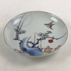 Antique Japanese Koimari Imari Plate Plum Blossom Nightingale Kozara Gold PY358