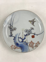 Antique Japanese Koimari Imari Plate Plum Blossom Nightingale Kozara Gold PY358