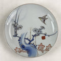 Antique Japanese Koimari Imari Plate Plum Blossom Nightingale Kozara Gold PY358
