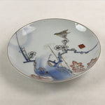 Antique Japanese Koimari Imari Plate Plum Blossom Nightingale Kozara Gold PY359