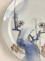 Antique Japanese Koimari Imari Plate Plum Blossom Nightingale Kozara Gold PY359