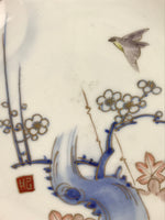 Antique Japanese Koimari Imari Plate Plum Blossom Nightingale Kozara Gold PY360