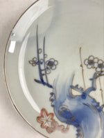 Antique Japanese Koimari Imari Plate Plum Blossom Nightingale Kozara Gold PY361