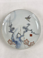 Antique Japanese Koimari Imari Plate Plum Blossom Nightingale Kozara Gold PY362