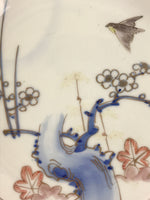 Antique Japanese Koimari Imari Plate Plum Blossom Nightingale Kozara Gold PY363