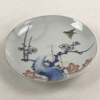 Antique Japanese Koimari Imari Plate Plum Blossom Nightingale Kozara Gold PY363