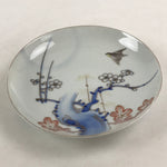 Antique Japanese Koimari Imari Plate Plum Blossom Nightingale Kozara Gold PY363