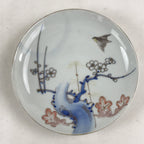 Antique Japanese Koimari Imari Plate Plum Blossom Nightingale Kozara Gold PY363