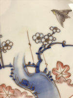 Antique Japanese Koimari Imari Plate Plum Blossom Nightingale Kozara Gold PY365