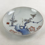 Antique Japanese Koimari Imari Plate Plum Blossom Nightingale Kozara Gold PY365