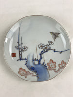 Antique Japanese Koimari Imari Plate Plum Blossom Nightingale Kozara Gold PY365