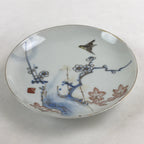 Antique Japanese Koimari Imari Plate Plum Blossom Nightingale Kozara Gold PY366