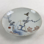 Antique Japanese Koimari Imari Plate Plum Blossom Nightingale Kozara Gold PY366