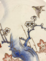 Antique Japanese Koimari Imari Plate Plum Blossom Nightingale Kozara Gold PY367