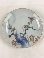 Antique Japanese Koimari Imari Plate Plum Blossom Nightingale Kozara Gold PY367