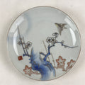 Antique Japanese Koimari Imari Plate Plum Blossom Nightingale Kozara Gold PY367