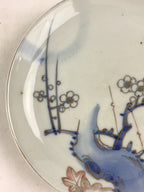 Antique Japanese Koimari Imari Plate Plum Blossom Nightingale Kozara Gold PY368