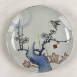 Antique Japanese Koimari Imari Plate Plum Blossom Nightingale Kozara Gold PY368