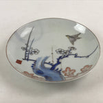 Antique Japanese Koimari Imari Plate Plum Blossom Nightingale Kozara Gold PY369