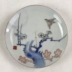 Antique Japanese Koimari Imari Plate Plum Blossom Nightingale Kozara Gold PY369