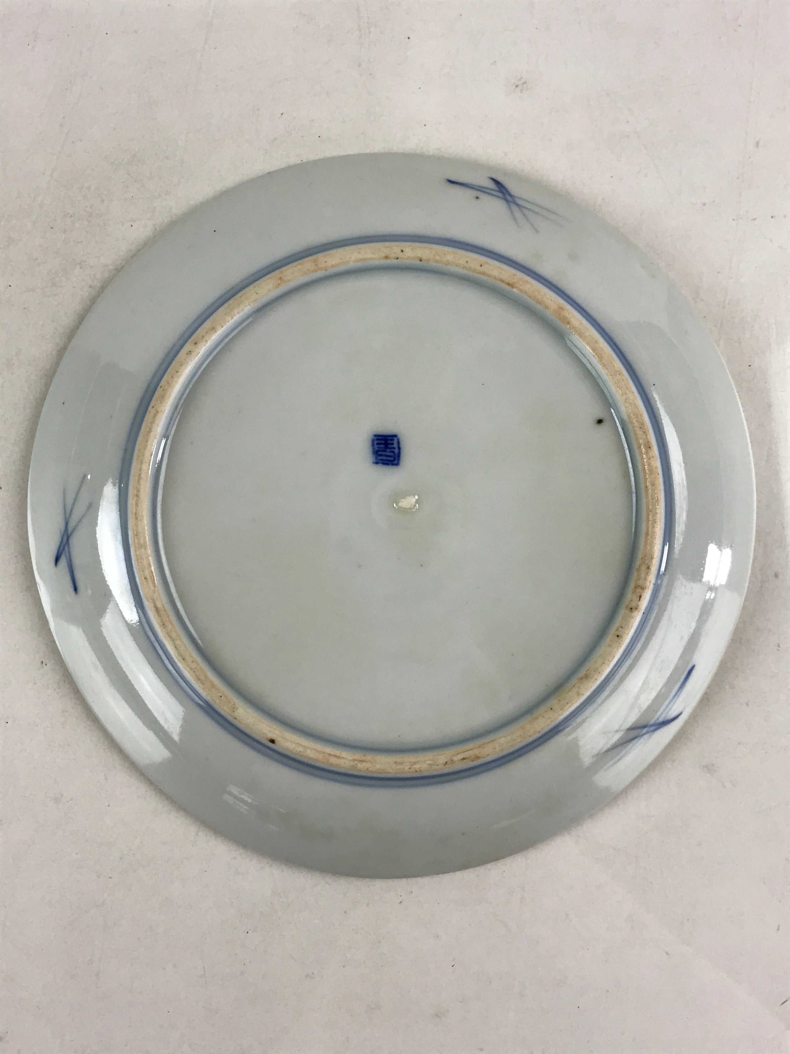 Antique Japanese Koimari Imari Plate Plum Blossom Nightingale Kozara Gold PY370