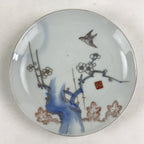 Antique Japanese Koimari Imari Plate Plum Blossom Nightingale Kozara Gold PY370