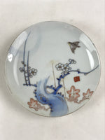 Antique Japanese Koimari Imari Plate Plum Blossom Nightingale Kozara Gold PY371