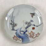 Antique Japanese Koimari Imari Plate Plum Blossom Nightingale Kozara Gold PY371