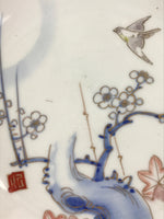 Antique Japanese Koimari Imari Plate Plum Blossom Nightingale Kozara Gold PY372