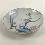Antique Japanese Koimari Imari Plate Plum Blossom Nightingale Kozara Gold PY372