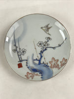 Antique Japanese Koimari Imari Plate Plum Blossom Nightingale Kozara Gold PY372